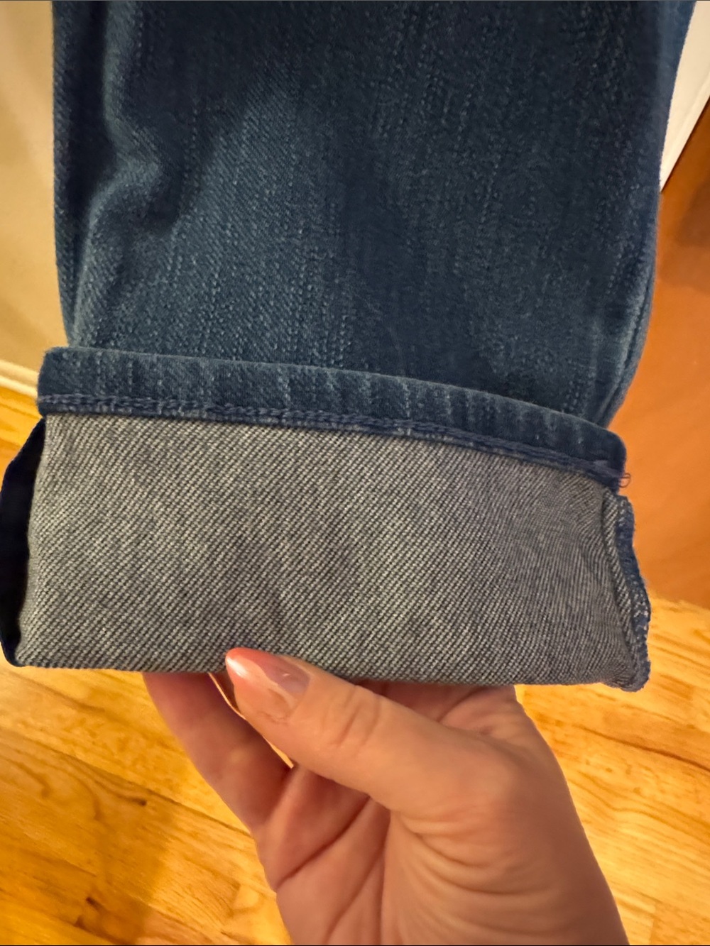 Belle by Kim Gravel Medium Blue Ankle-Length Pull-On Jeans - Picture 5 of 7